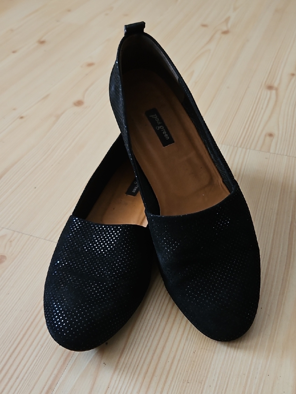 Paul Green Black Suede Loafers